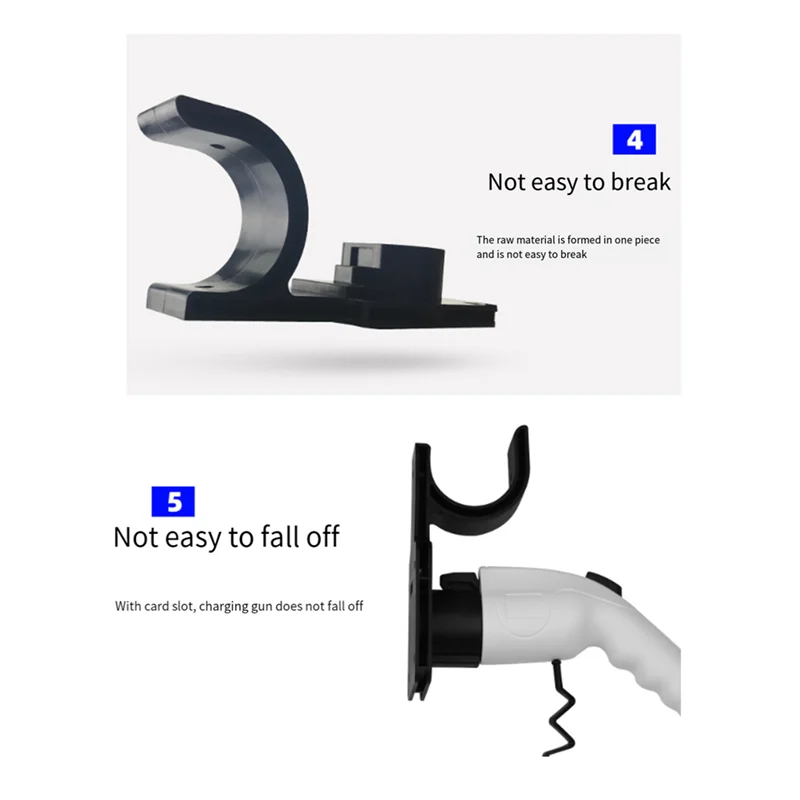 A19Q-Een Stuk Muur EV Charger Kabel Houder Hoofd Socket Voor EV Charger Connector
