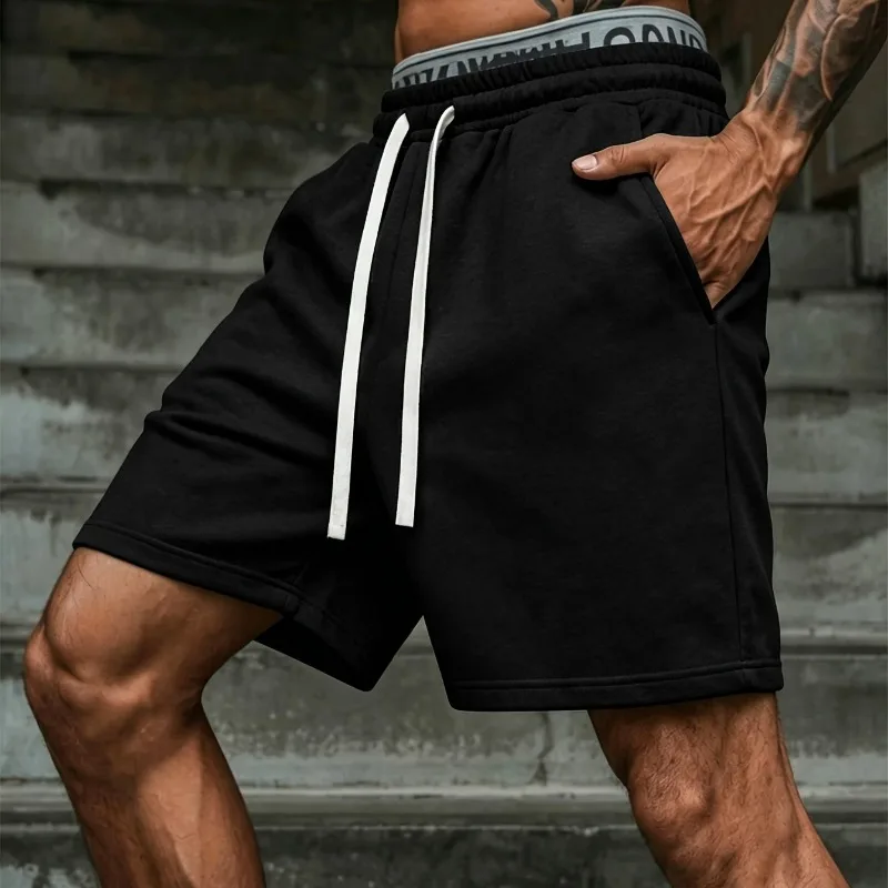 

Men's Fashionable Jogging Shorts, Casual Shorts, Men's and Women's Street Punk Casual Fitness Shorts
