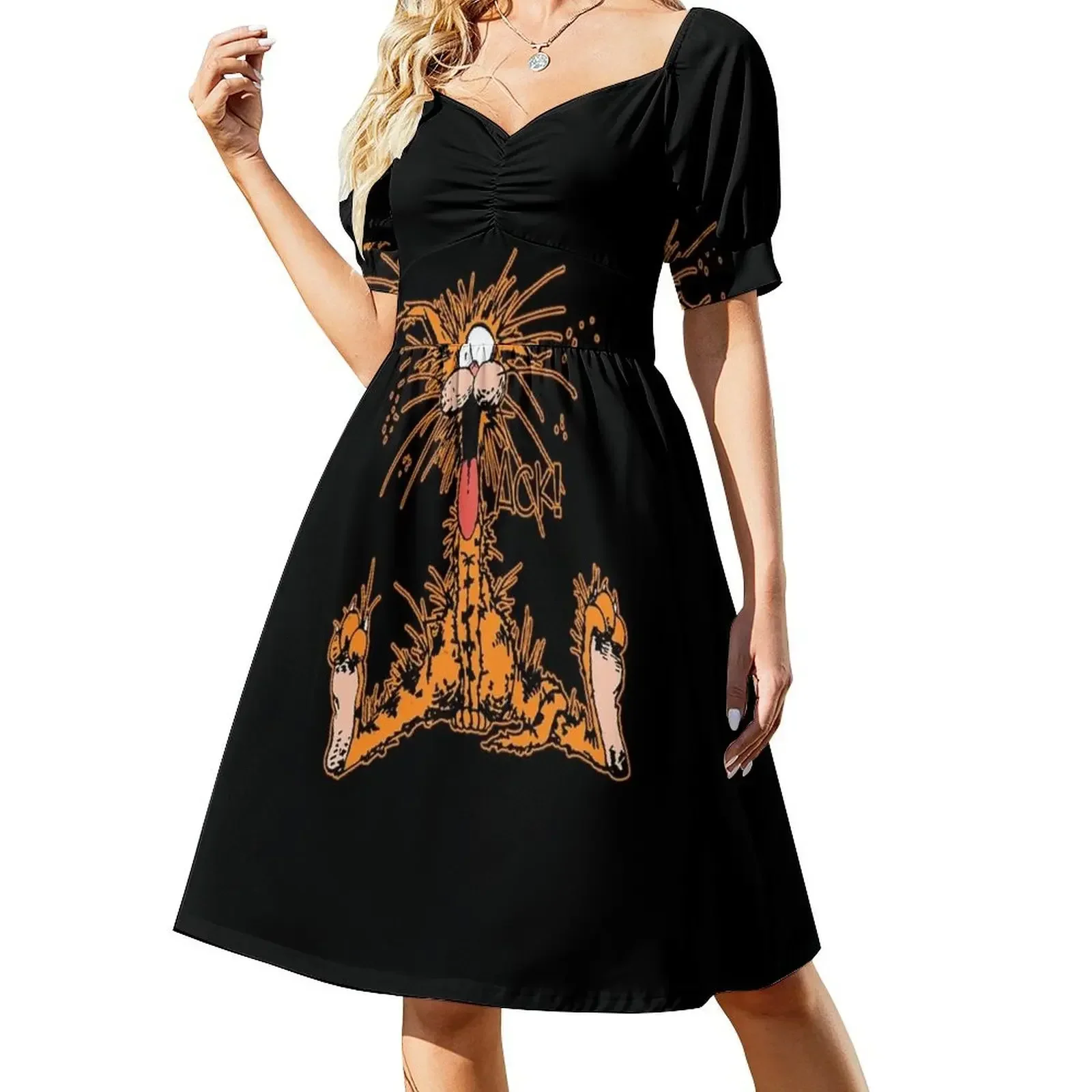 

Bill The Cat Sticker Short-Sleeved Dress Long veiled dresses summer dresses for women 2025 Dress