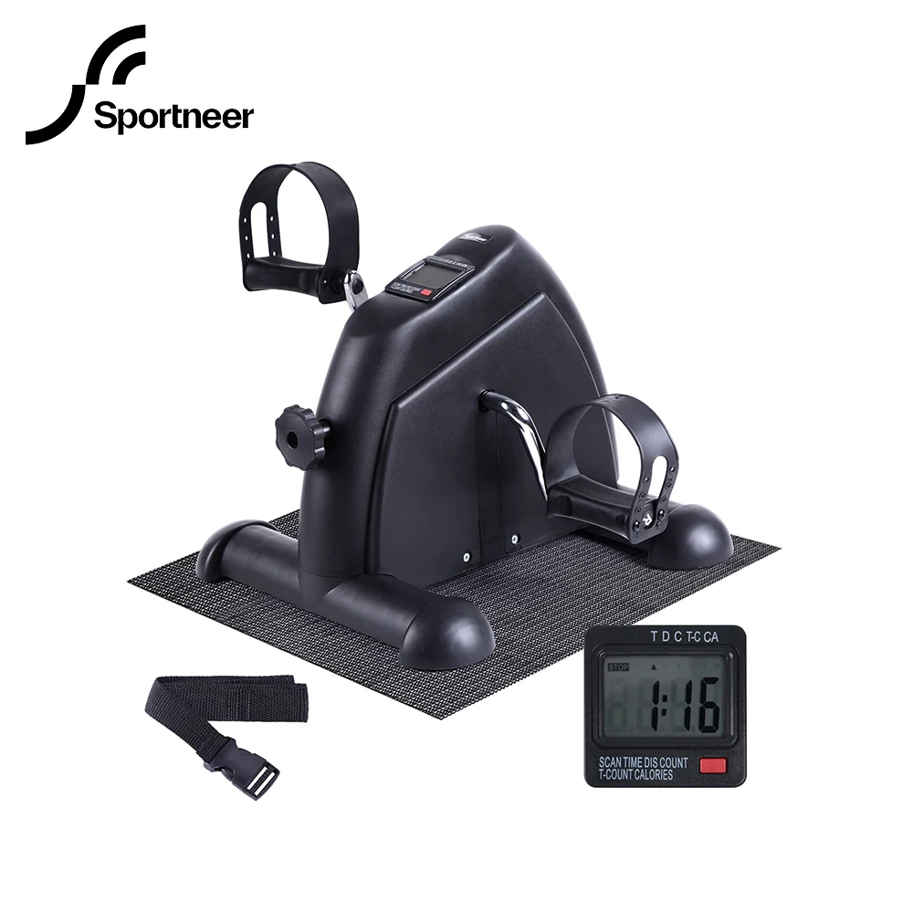 Sportneer Foot Cycle Bike Pedal Exerciser Portable Mini Exercise Bike with LCD Display and Anti-Skid Mat for Home Office