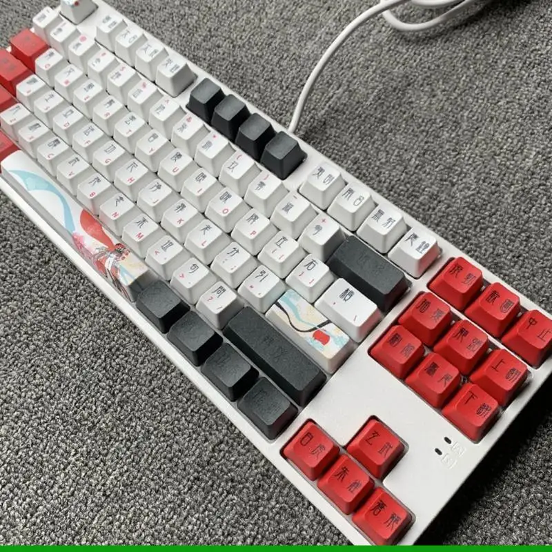 U55C OEM 프로파일 키 캡 PBT 염료 승화 세트 기계식 게임 키보드 104