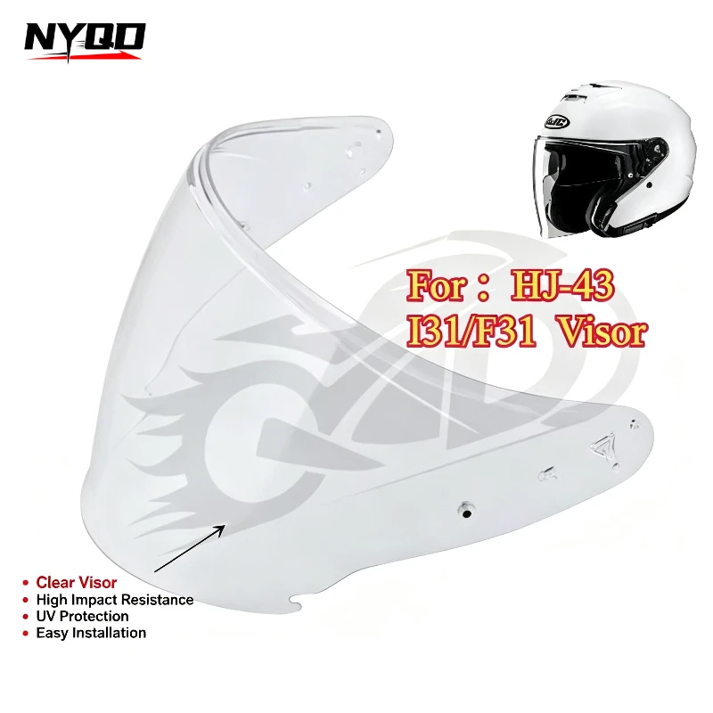 Helmet Accessories for HJ-43 I31/F31 Lenses Dark Brown Accesorios Para Moto Visor Cascos Para Moto мотошлем