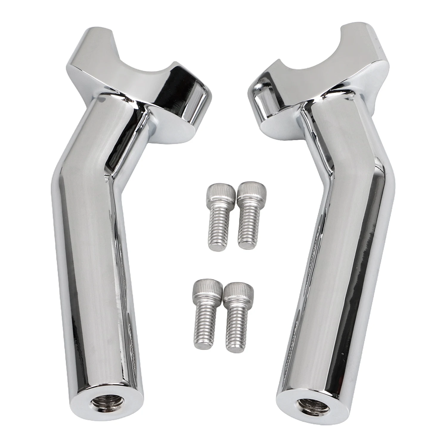 

Chrome Motorcycle 6.5" Pullback Handlebar Risers Fit For Harley 1" Bar Dyna Super Glide FXD Fat Boy Heritage Softail Sportster