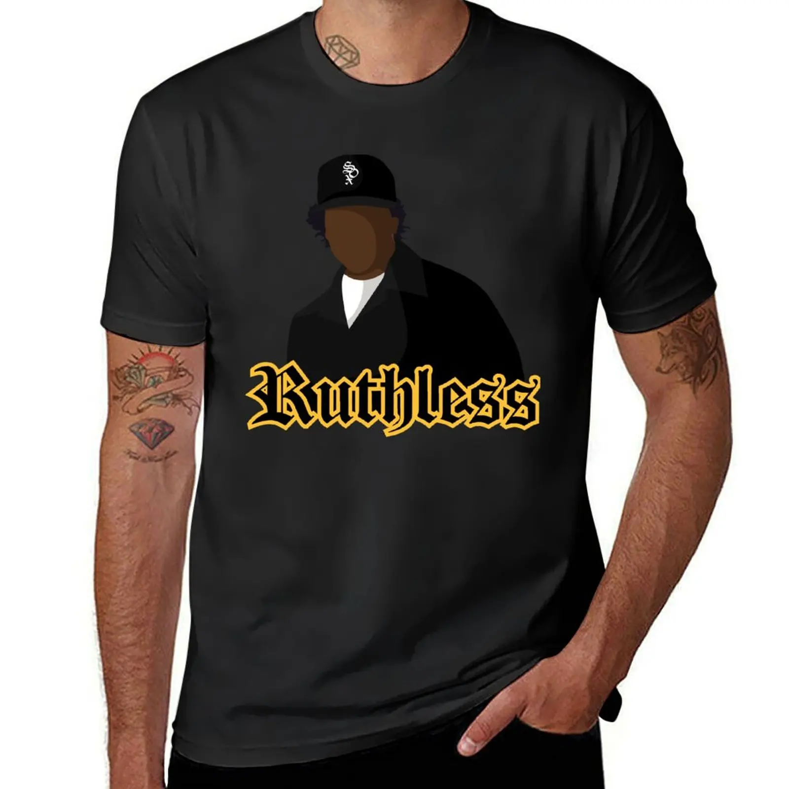 

Eazy E "Ruthless" Art T-Shirt Louboutins basketball graphic tees new edition fashion shirts mens clothes