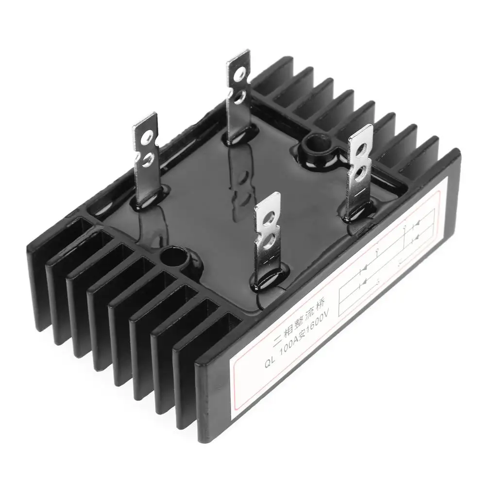 High Power 100A 1600V 2-Phase Diode Bridge Rectifier