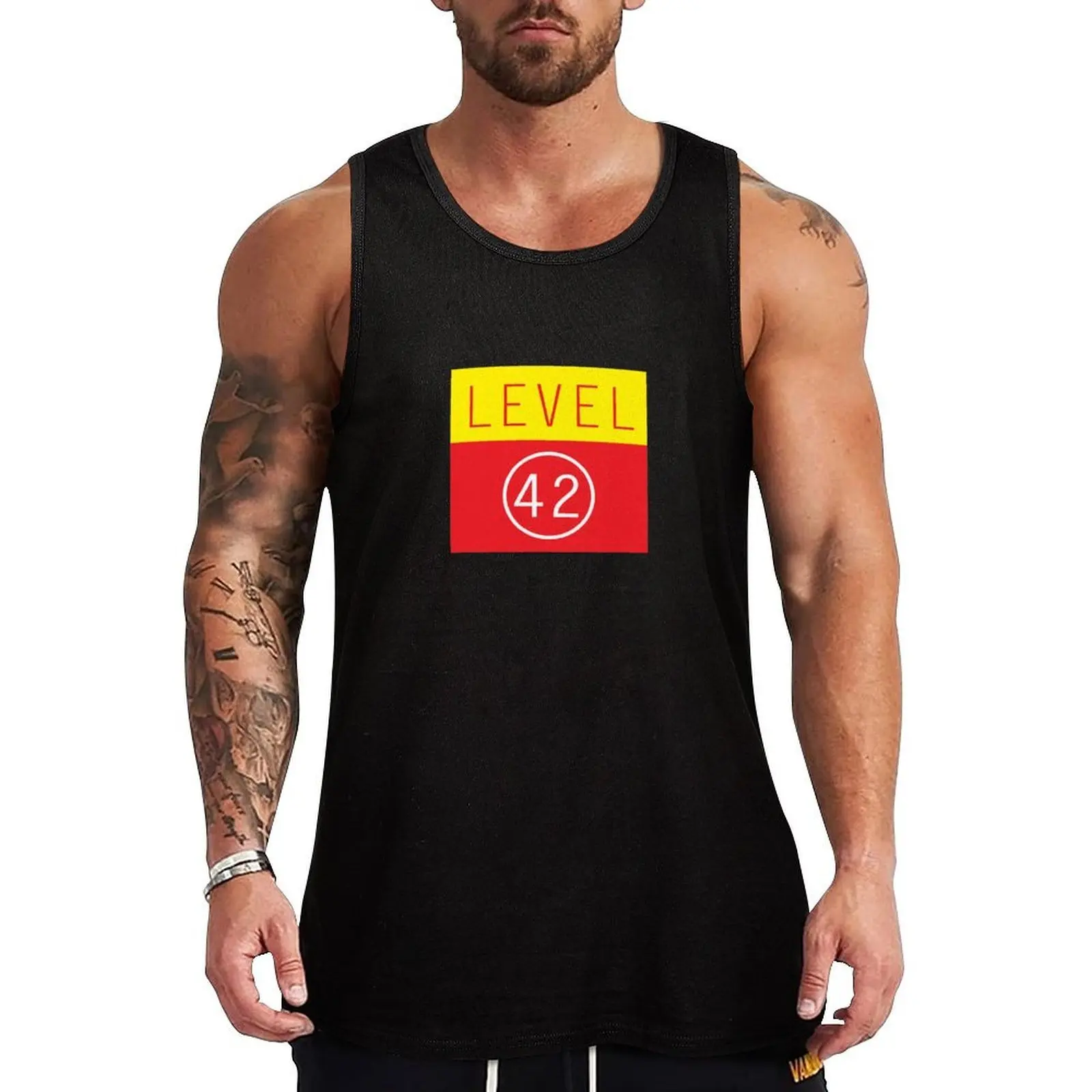 

Level 42 Tank Top Men gym sportswear T-shirt sports Gym T-shirts for men
