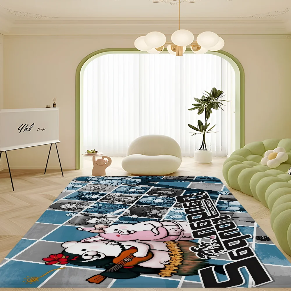 Danganronpa المطبخ حصيرة الشمال نمط غرفة نوم غرفة المعيشة ممسحة شرفة المنزل المضادة للانزلاق ترحيب البساط