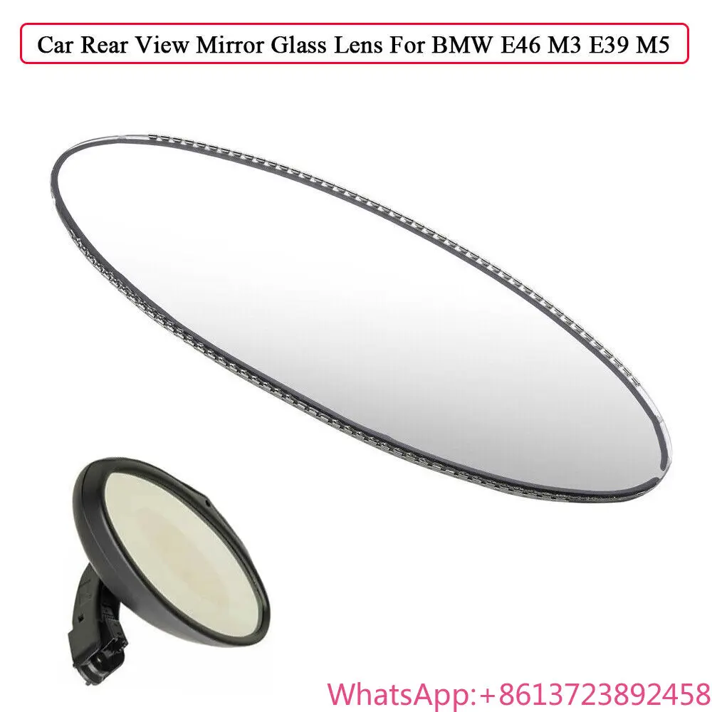 

1 шт., овальное зеркало заднего вида с затемнением для BMW E46 M3 E39 M5, внешнее зеркало, запасные части для двигателя автомобиля