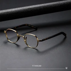 Japanese Retro Classic Small Square Frame Pure Titanium eyeglasses for man and woman eyewear Design as KameManNen KMN131