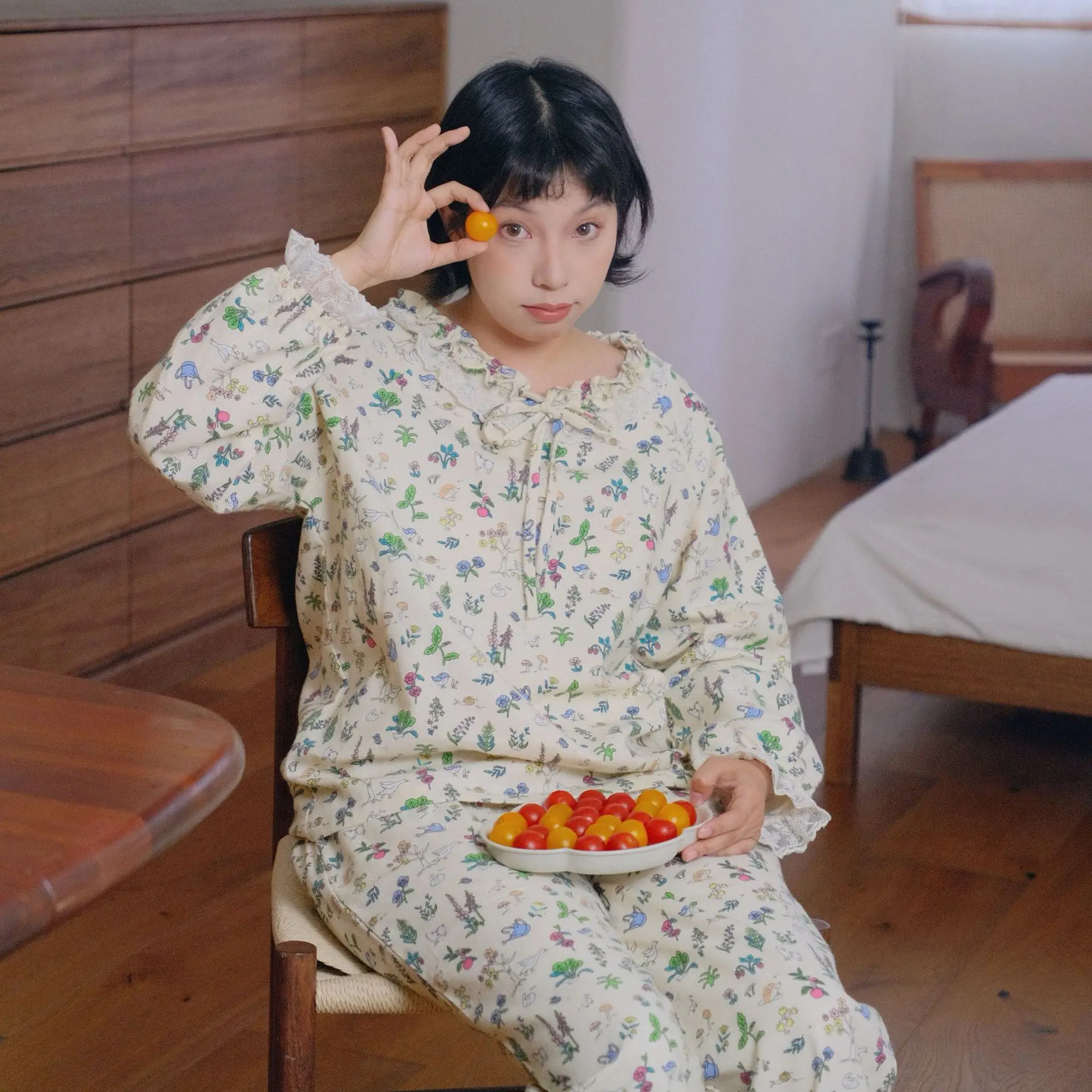 pijamas-de-algodon-de-manga-larga-para-mujer-ropa-de-dormir-de-franela-suave-con-encaje-floral-dulce-para-primavera-otono-e