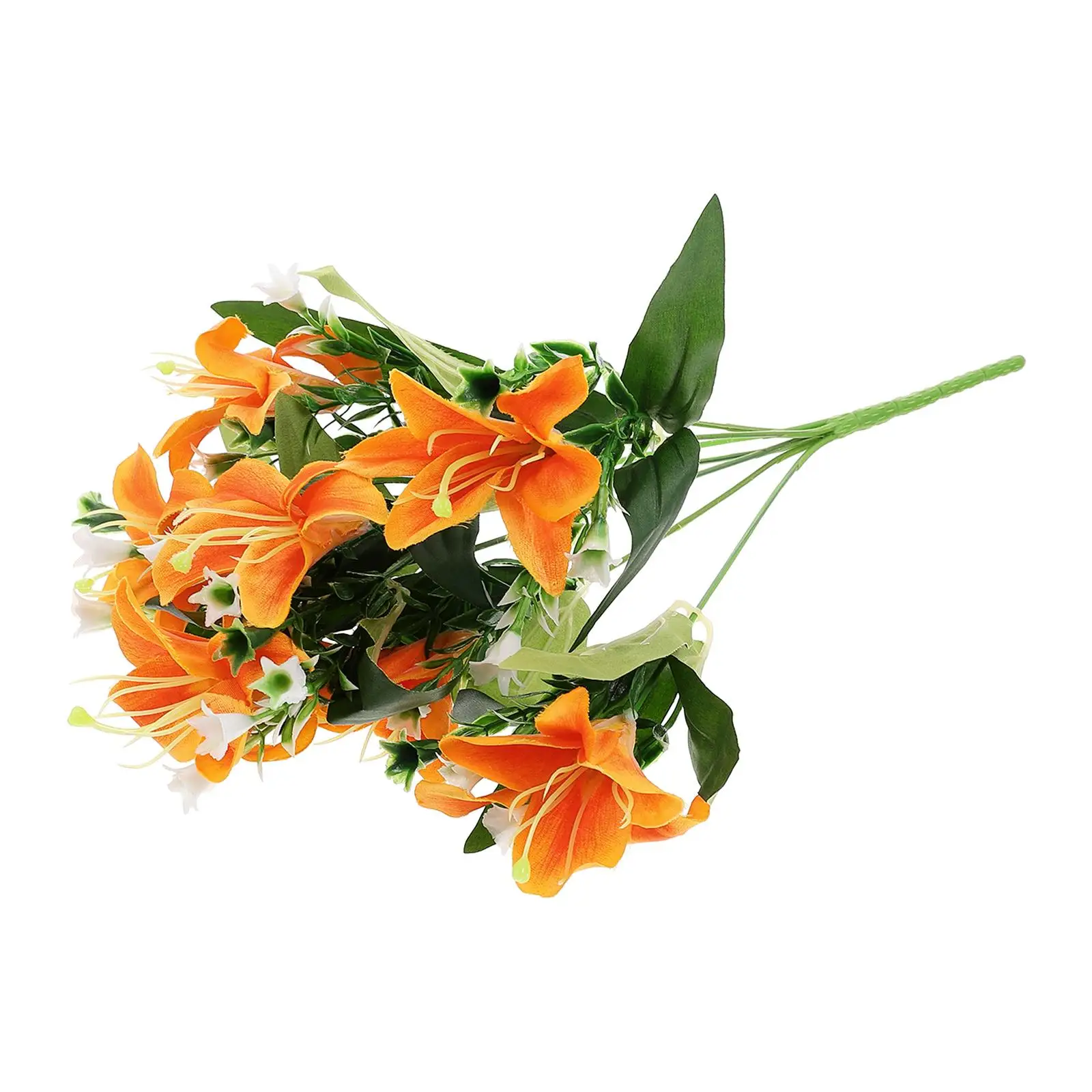 

Artificial Lily DIY Decoration Fake Flower Lifelike Pillar Simulation Silk Cloth Greenery