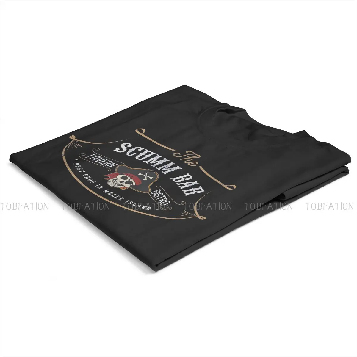 The Scumm Bar Hipster TShirts Monkey Island Game LeChuck Elaine Guybrush Men Graphic Pure Cotton Tops T Shirt O Neck Oversized