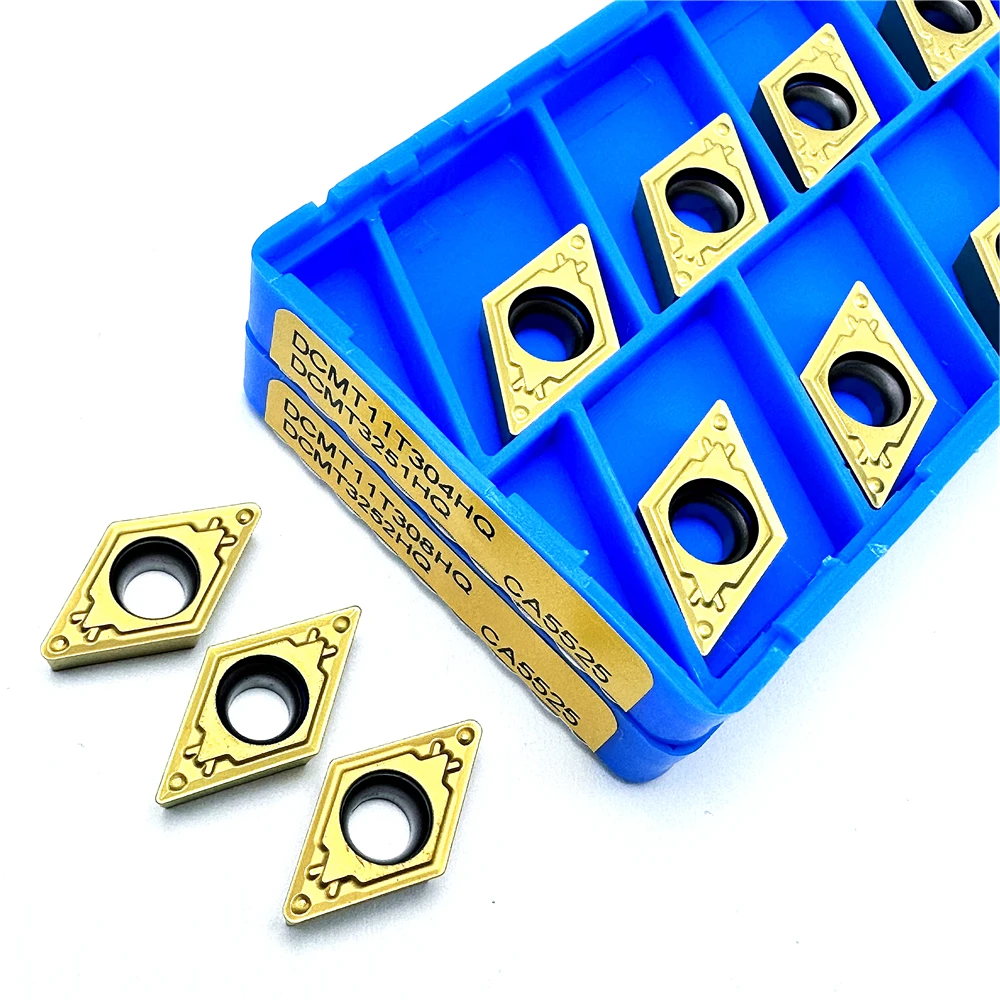 DCMT070204 DCMT11T304 DCMT11T308 RP930/CA5525 كربيد إدراج أداة القطع باستخدام الحاسب الآلي عالية الجودة مخرطة أداة معالجة الفولاذ المقاوم للصدأ