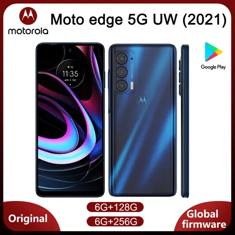 모토로라 모토 엣지 5G UW(2021)(XT2141) 6.8인치 정품 안드로이드 스마트폰 중고 휴대폰