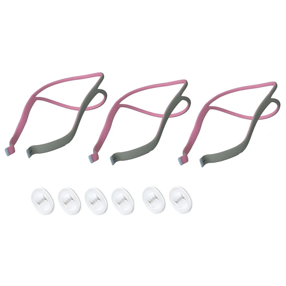 

New 3PCS Headgear CPAP Replacement for ResMed Airfit P10 Nasal Pillow CPAP Mask Straps 3 Elastic Straps & 6 Adjustment Clips