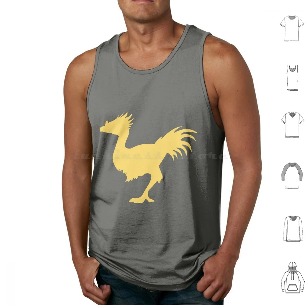 Ffxv Classic Yellow Chocobo Tank Tops Print Cotton Ffxv Final Fantasy 15 Ff15 Chocobo Yellow Chocobo Yellow Prompto