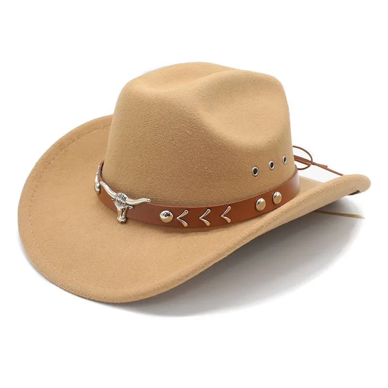 Vintage grenzüberschreitender Western-Cowboyhut Big-Edge Gentleman Cowgirl Jazz Hüte Feiertage Party Cosplay Cap Sombrero Hombre – Detail 10