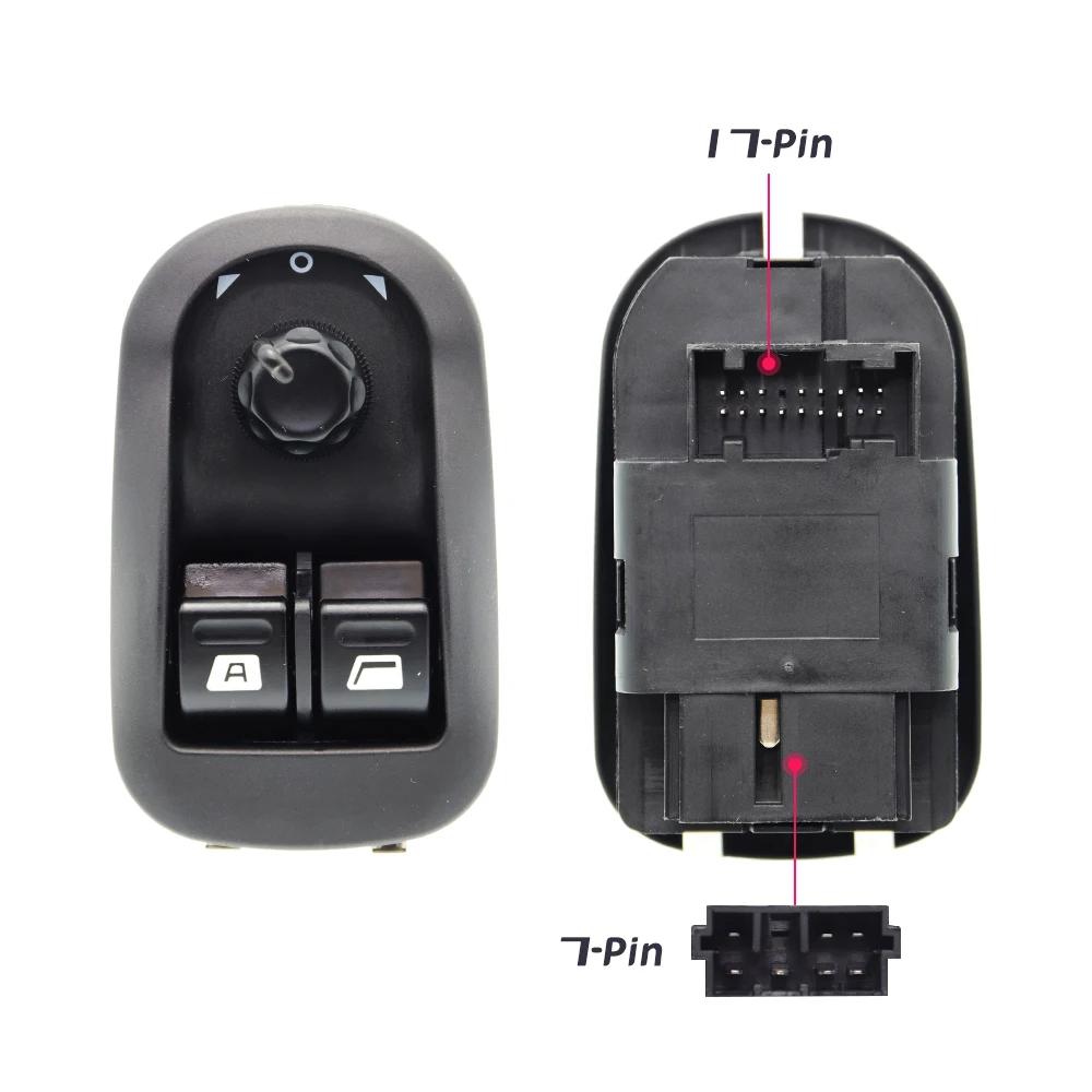 6554.WA 6554WA Car Electric Power Window Switch Master Button Control Windows Mirror Switch For Peugeot 206 2000 - 2009