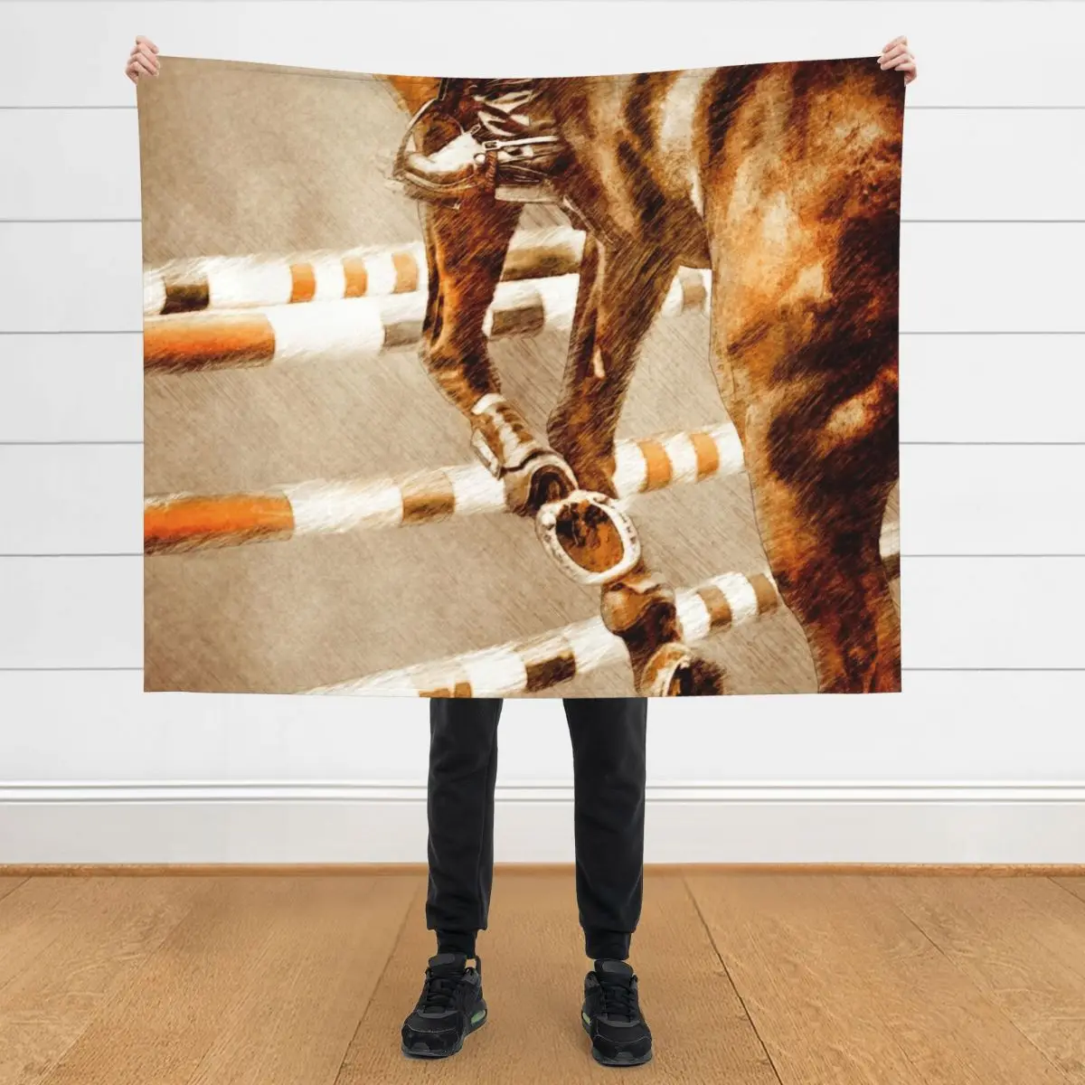 

Horse Rider #rider #horse #sport Throw Blanket Summer Beddings christmas decoration Thin sofa bed Blankets