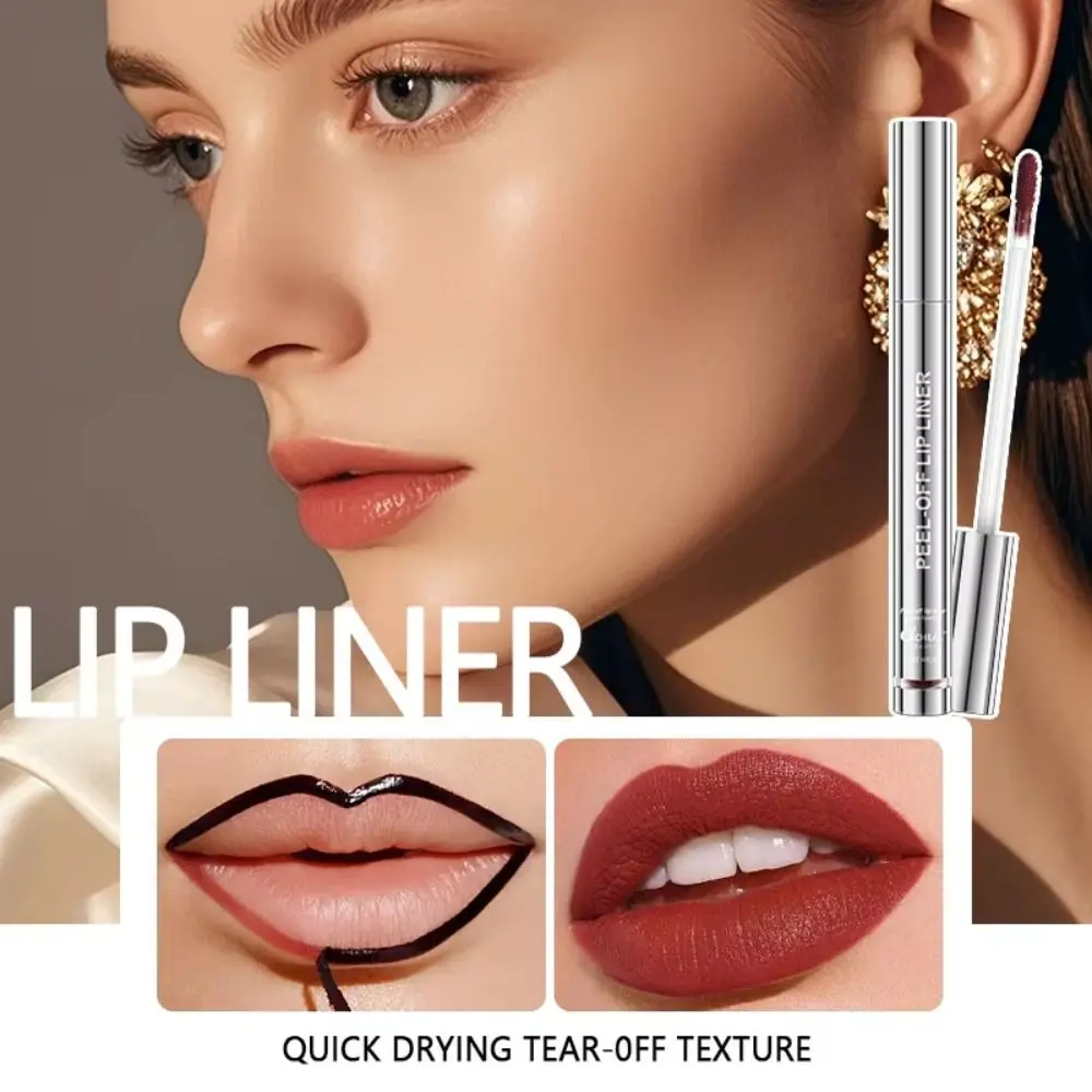 Fashion Long-Lasting Peel Off Lip Liner 6 Color High Color Rendering Matte Lip Liner Waterproof Tear-off Lip Gloss Women Girl