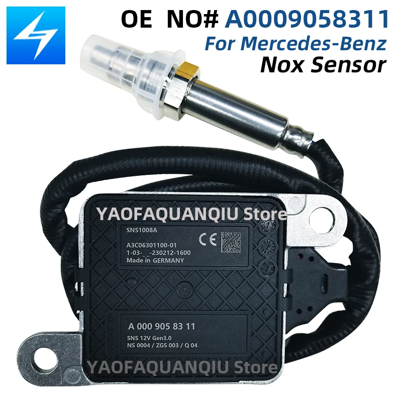 A0009058311 Nitrogen Oxide Nox Sensor For Mercedes-Benz E-Class W213 A238 E220 E300 GLE 350 Sprinter C,E,S,GLE, GLS class