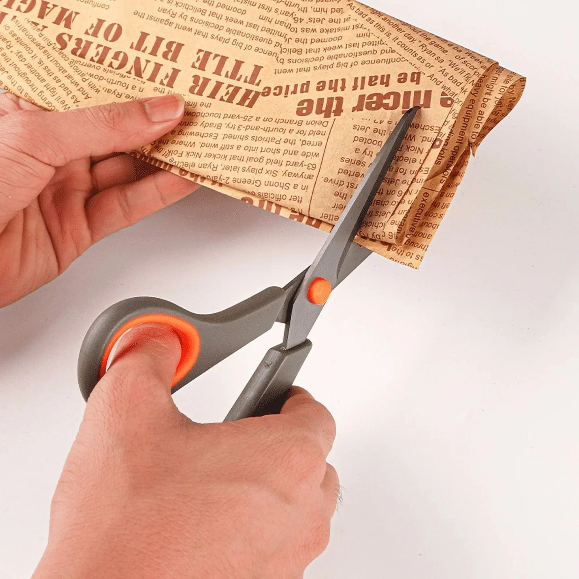 Titanium Non-Stick Multipurpose Scissors, Extra Sharp Stainless Steel Blades, Soft Grip Handle, Heavy Duty for Office, Craft,