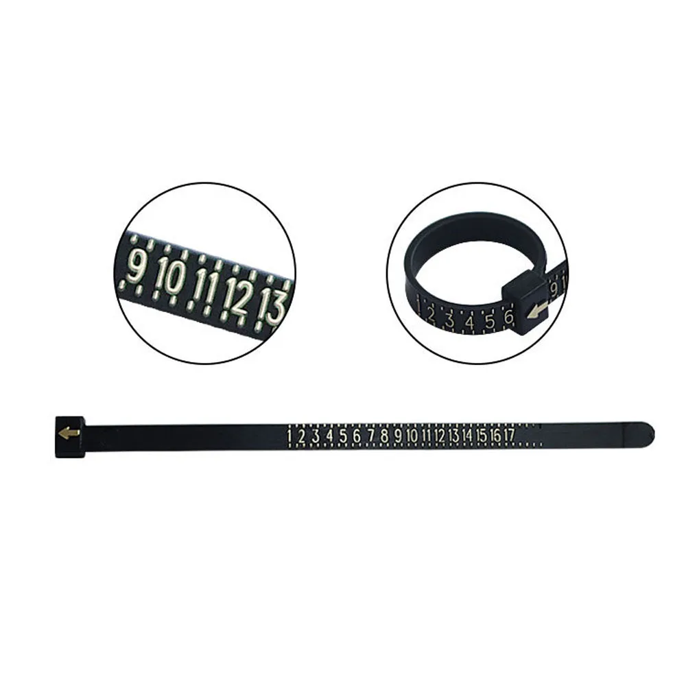 

Standard Helpful US UK EU HK JP Ring Measurement Soft Ruler Jewelry Tools Ring Sizer For Wedding Band Measure Gauge
