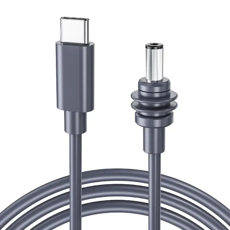 J1HC 2/3/5m Panjang Berganda USB Tipe C ke DC5521 Kabel Adapter Daya Untuk Kabel Adaptor Daya Portabel Tahan Air Satelit