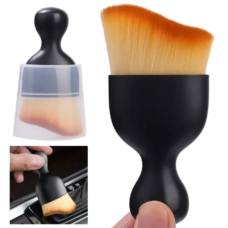 1/2/3/4pcs Auto Detailing Soft Brush Car Dashboard Cleaning Brushes Door Seat Vents Duster Universal Soft Bristle Cars Tool