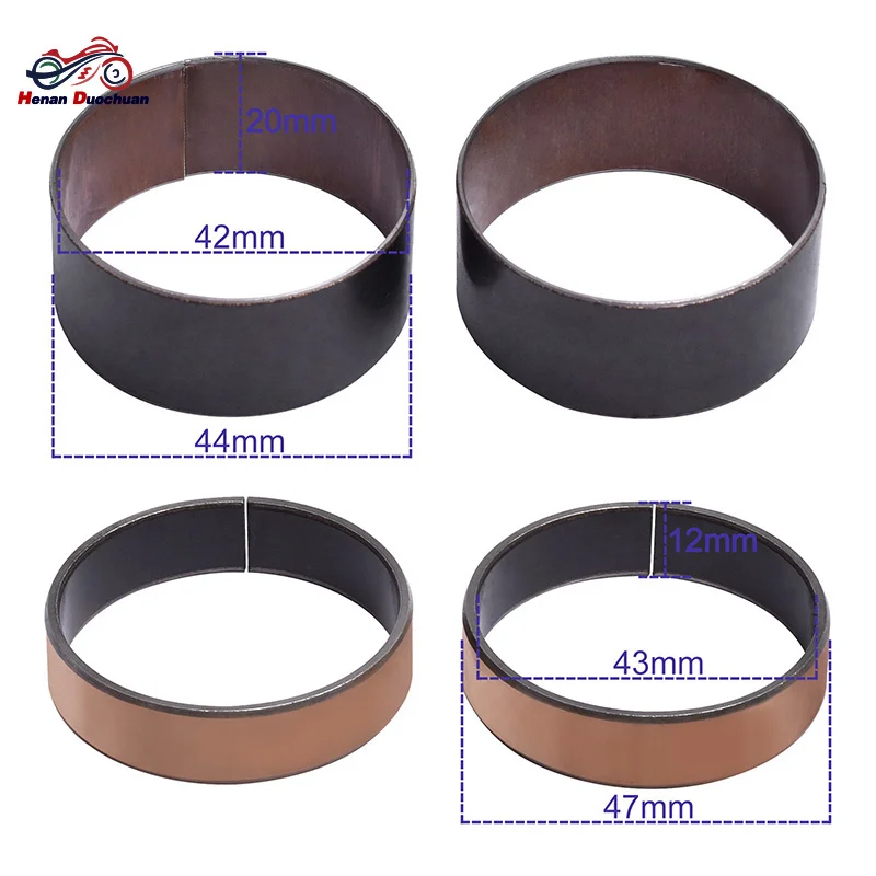 43mm Moto Front Fork Bushing Copper for YAMAHA YZ TT R WR 125 250 XP XTZ XT FZR 400 500 660 MXT 850 TDM 900 MT 10 YZF R1 R6