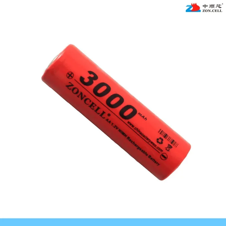 Di inti 3000mAh 1.2V Ni MH baterai isi ulang No.5 AA mainan digital datar lakukan kombinasi sel Li-ion isi ulang