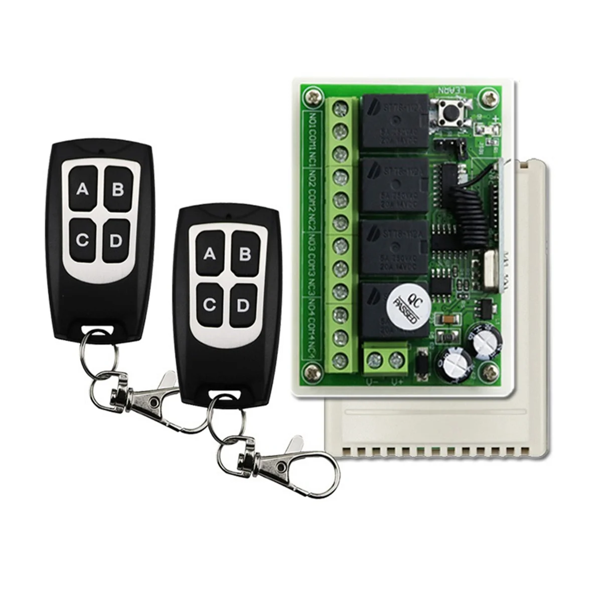 مفتاح الطاقة اللاسلكي المكسور 433 ميجا هرتز 12 فولت 24 فولت وحدة التتابع مع