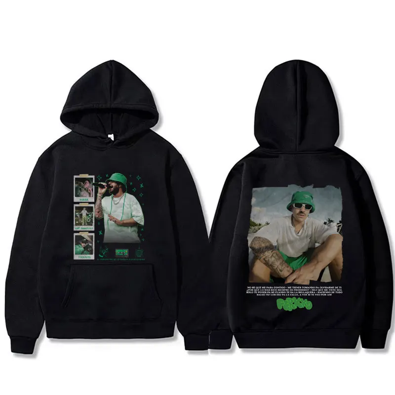 

Rapper Feid Ferxxo Ferxxocalipsis World Tour Hoodie Men Women Hip Hop Fashion Pop Music Hoodies Mens Retro Oversized Streetwear