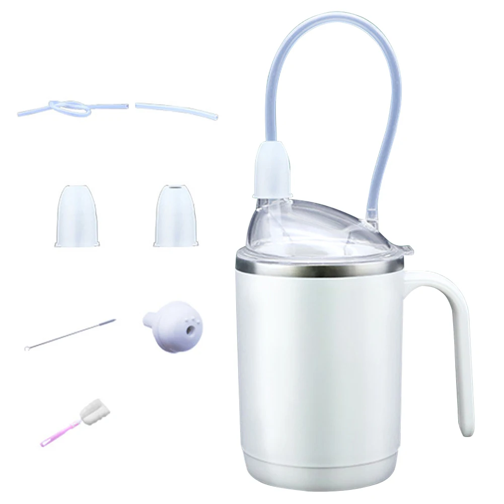 

Spill-Proof Cup 304 Stainless Steel Sippy Cup Convalescent Feeding Cup for Elderly Care