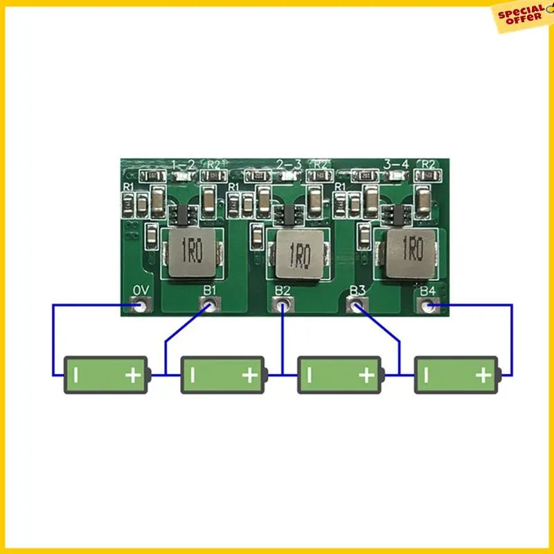 A25P 6X 4S 1300MA Active Equalizer Balancer 18650 Lithium Lifepo4 Battery Protection Board BMS Board Energy Transfer Board
