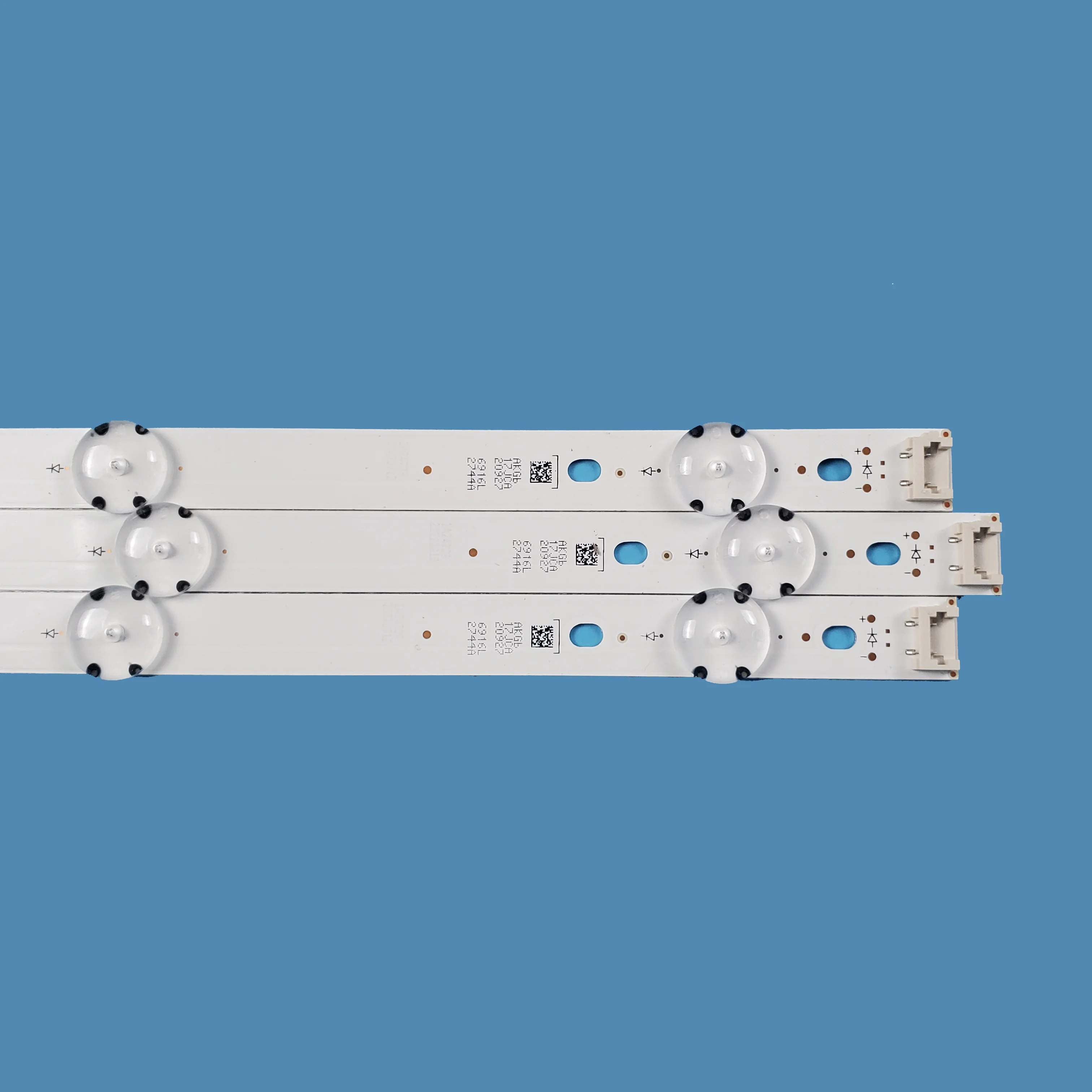 Luz de fundo LED para TV, 7 lâmpadas, 43 polegadas, 43 polegadas, V16, ART3, Rev0.3, 1-6916L, 2665A, 100% novo