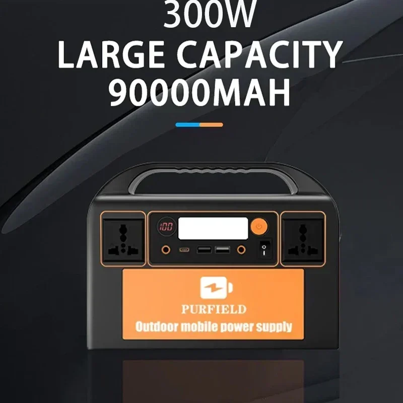 New Arrival 90000mAh 300W Portable Solar Power Station Power Generator LED Light Emergency Solar Power Bank for Outdoor Camping