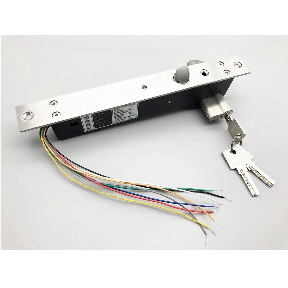 FBD-170 Electronic Bolt Lock With Mechanical Key Power Failure Secure for Vending Machine,cabinet and Residential Door