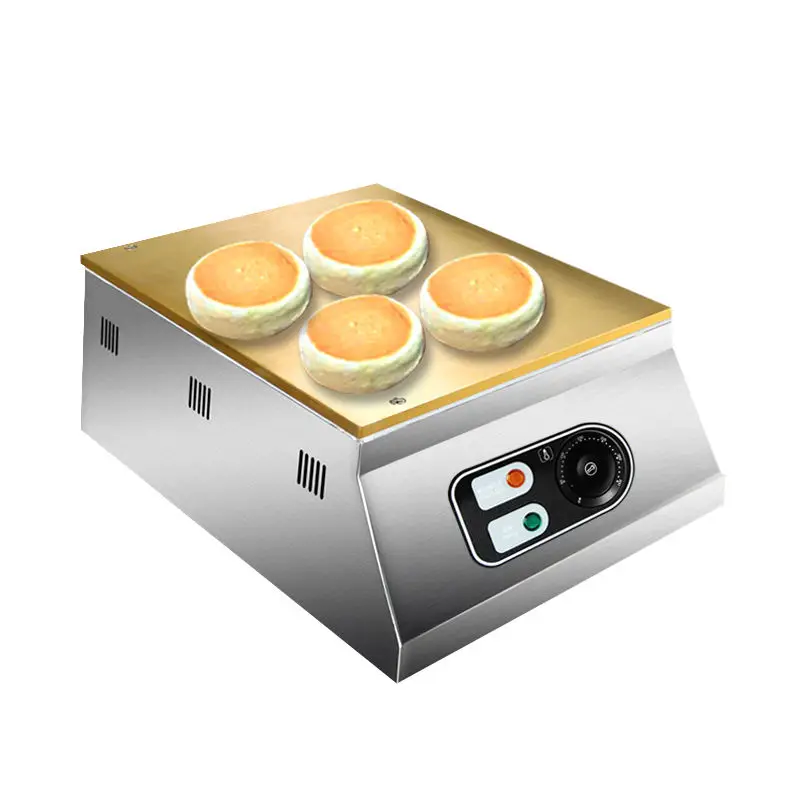 

Single plate pancake souffle baking commercial snack equipment souffle machine electric souffle mini pancake maker machine