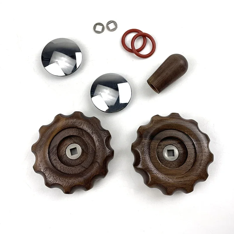 

Suitable for EXPOBAR Aibao E61/MKF E61 semi-automatic coffee machine walnut modification kit knob pull rod