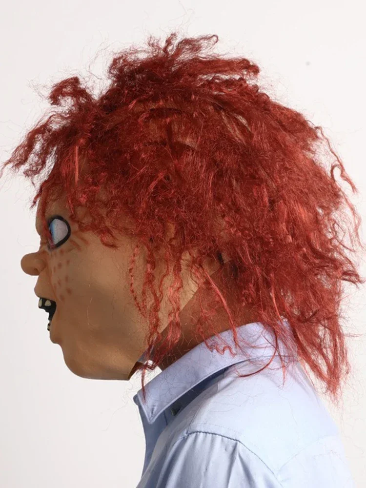 Máscaras de terror de Halloween para adultos, máscara de vampiro monstruo zombi, disfraz de látex, casco de cabeza completa para fiesta de carnaval, utilería de Casa Encantada