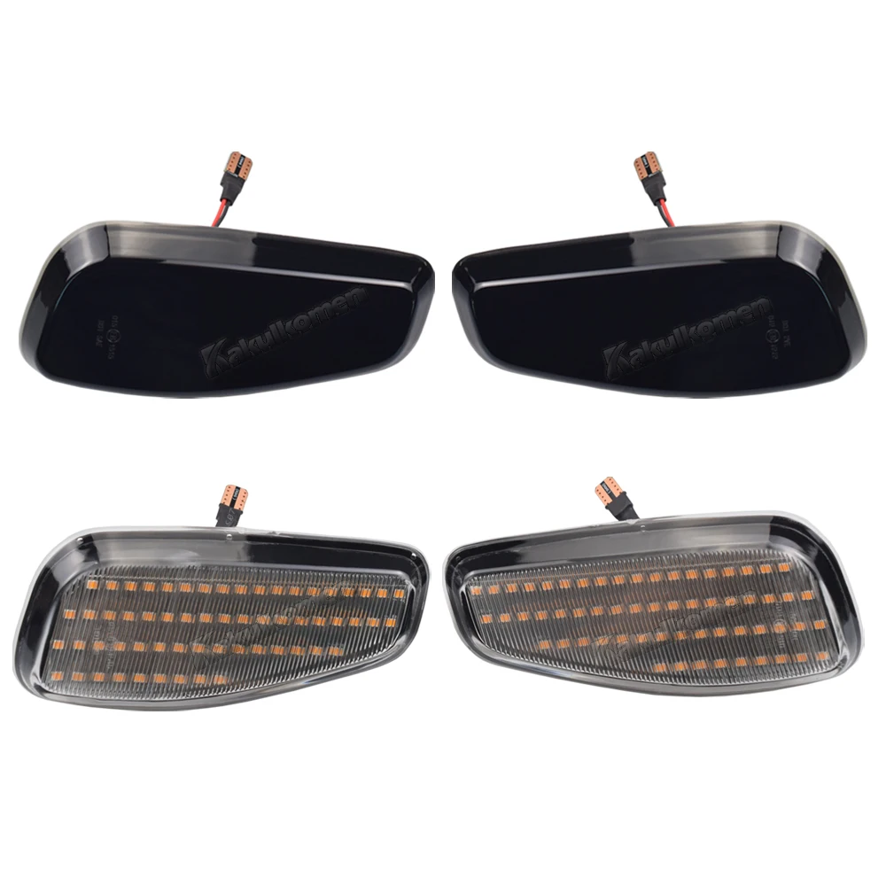 2Pcs LED Dynamic Turn Signal Light For 2014-2021 Jeep Renegade Side Mirror Blinker Arrow Sequential Flasher Repeater Indicator