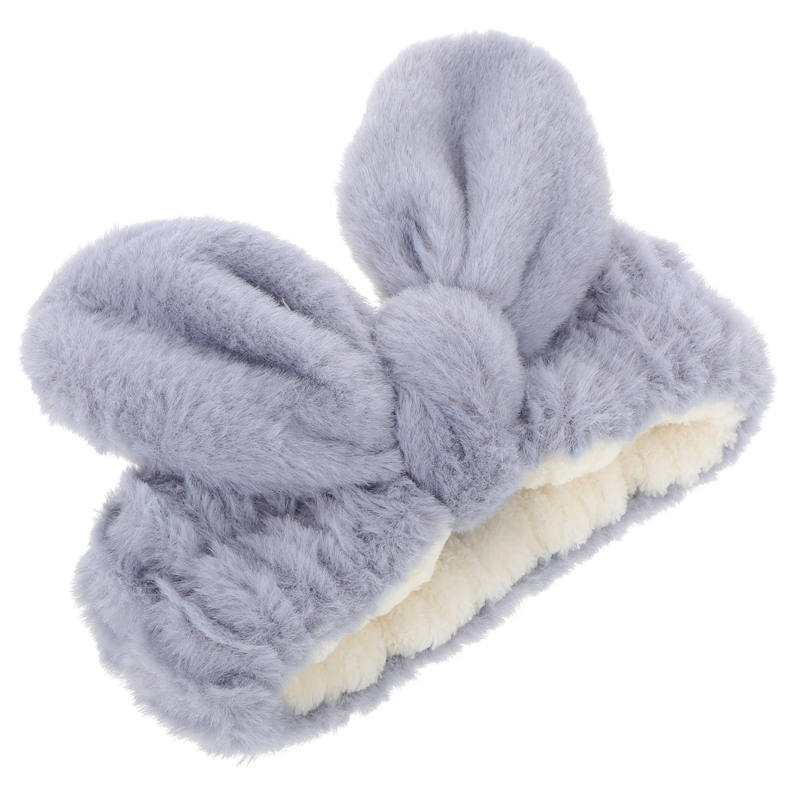 

3D Bunny Ear Headband Soft Hairband for Makeup Face Wash Skincare Spa Headwear for Women Girls Bunny Headband