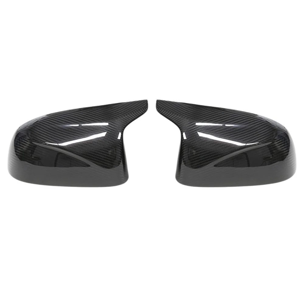 TIYPEOR Dry Carbon Fiber  Mirror Cover Autoclave Process Replacement for BMW F97 X3M F98 X4M F95 X5M X6M F96 2020 - 2025 Easy