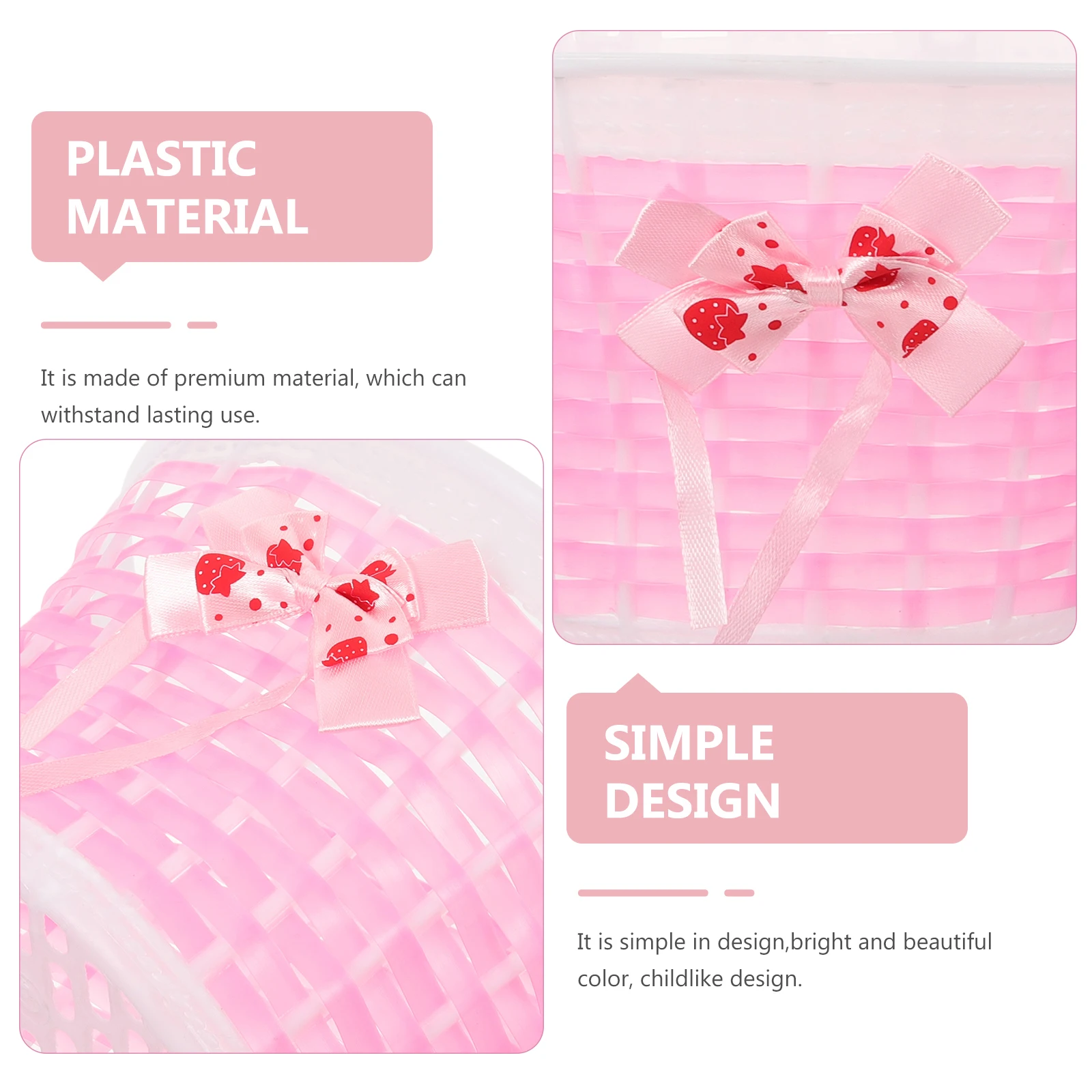 

1 Set Bike Basket Front Detachable Cycling Storage Part Durable Smooth Surface For Scooter Bicycle Accessories