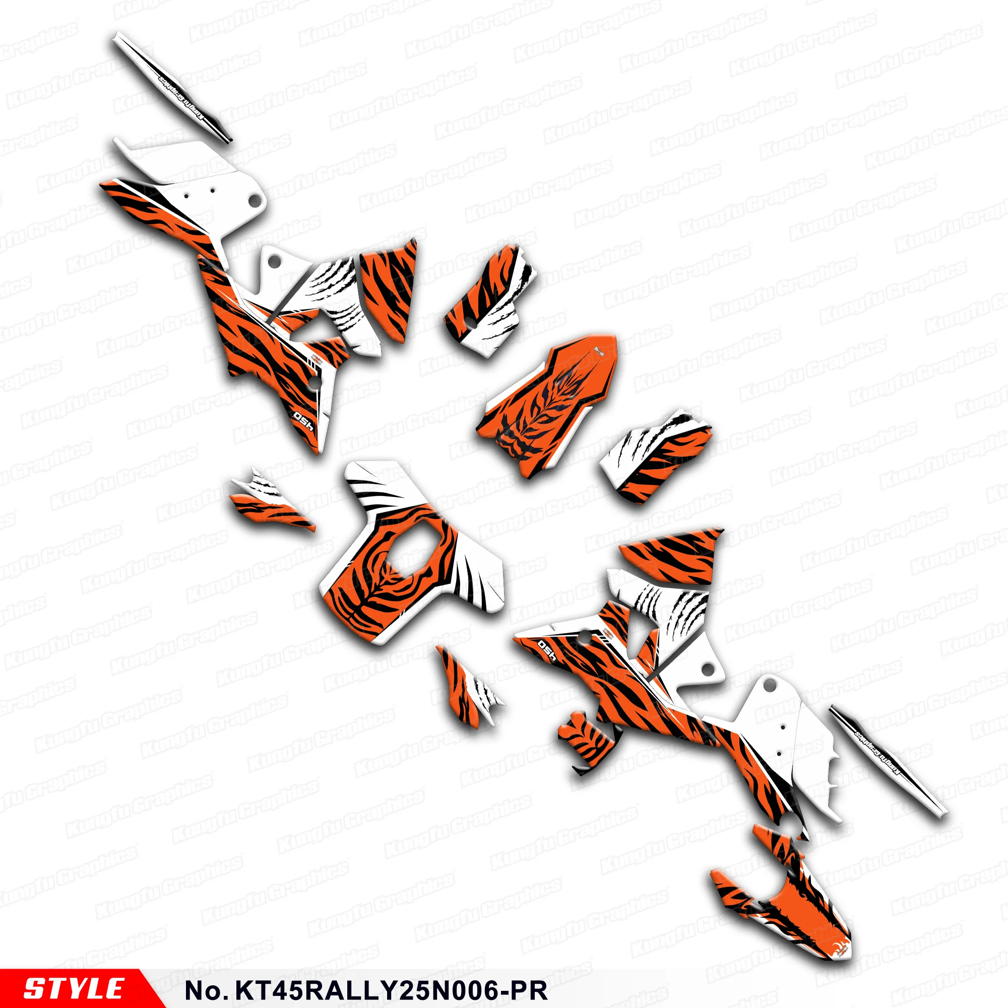 

Прочный винил JY RACING с индивидуальной графикой для KTM и Husqvarna 450 RALLY 2025 года, протектор, KT45RALLY25N006-PR