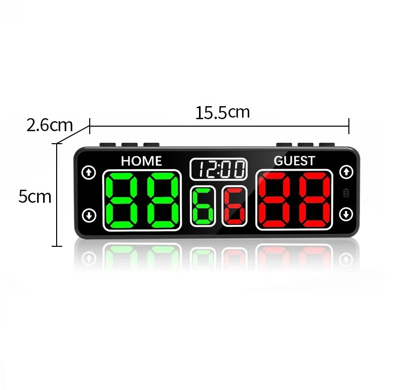 V30 Series Touchable Ball Sports Scoreboard Portable Rechargeable Multi-scene Timing Score Keeper LED Digital Scoreboard