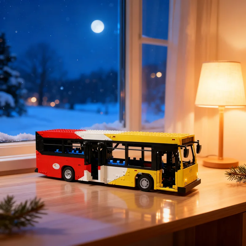 3490pcs MOC Technical Orion VII NG 07.503 Fairfax Connector Bus Model Toy Building Blocks Construction Christmas Gift 3D Brick