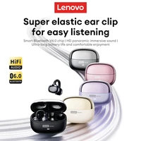 Nuevos auriculares Lenovo LE302 OWS con Clip para la oreja, auriculares inalámbricos con sonido HiFi, auriculares deportivos para música con micrófono, regalo para niños y niñas