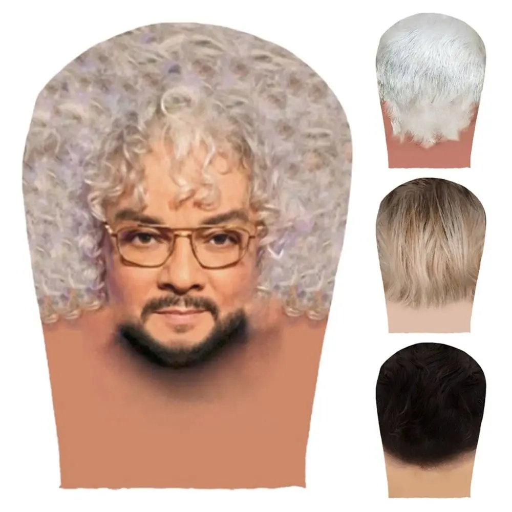 COS Double-sided Printing 3D Full Face Mask Sunscreen Funny Elastic Mesh Mask Headgear Celebrity Face Riding Scarf